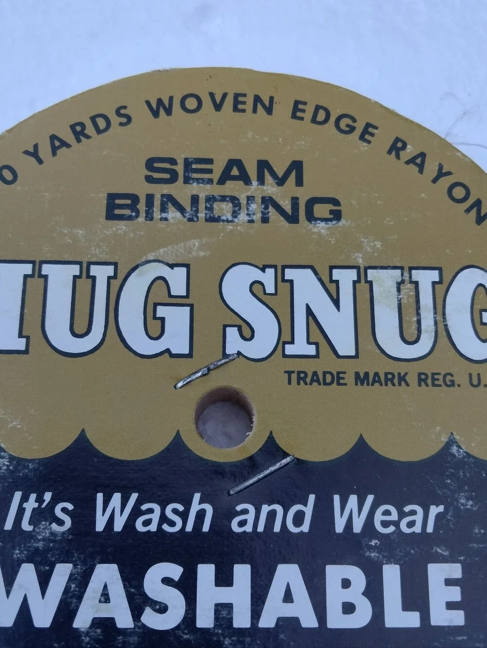Vintage Hug Snug Rayon Seam Binding 100 Yd Spool Sewing Trim Made in USA